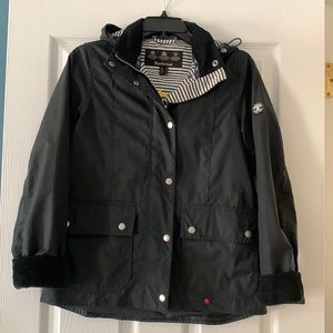 Barbour women’s wax jacket with detachable hood